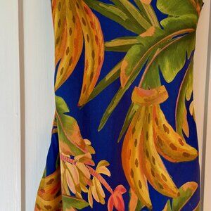 Farm Rio Tropical Slip Dress - Size Small, Blue/Green/Yellow